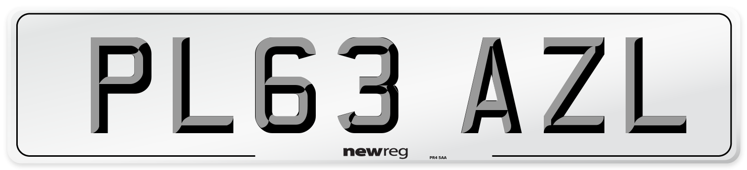 PL63 AZL Number Plate from New Reg